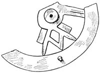 FRAGMENT OF INDIAN POTTERY.